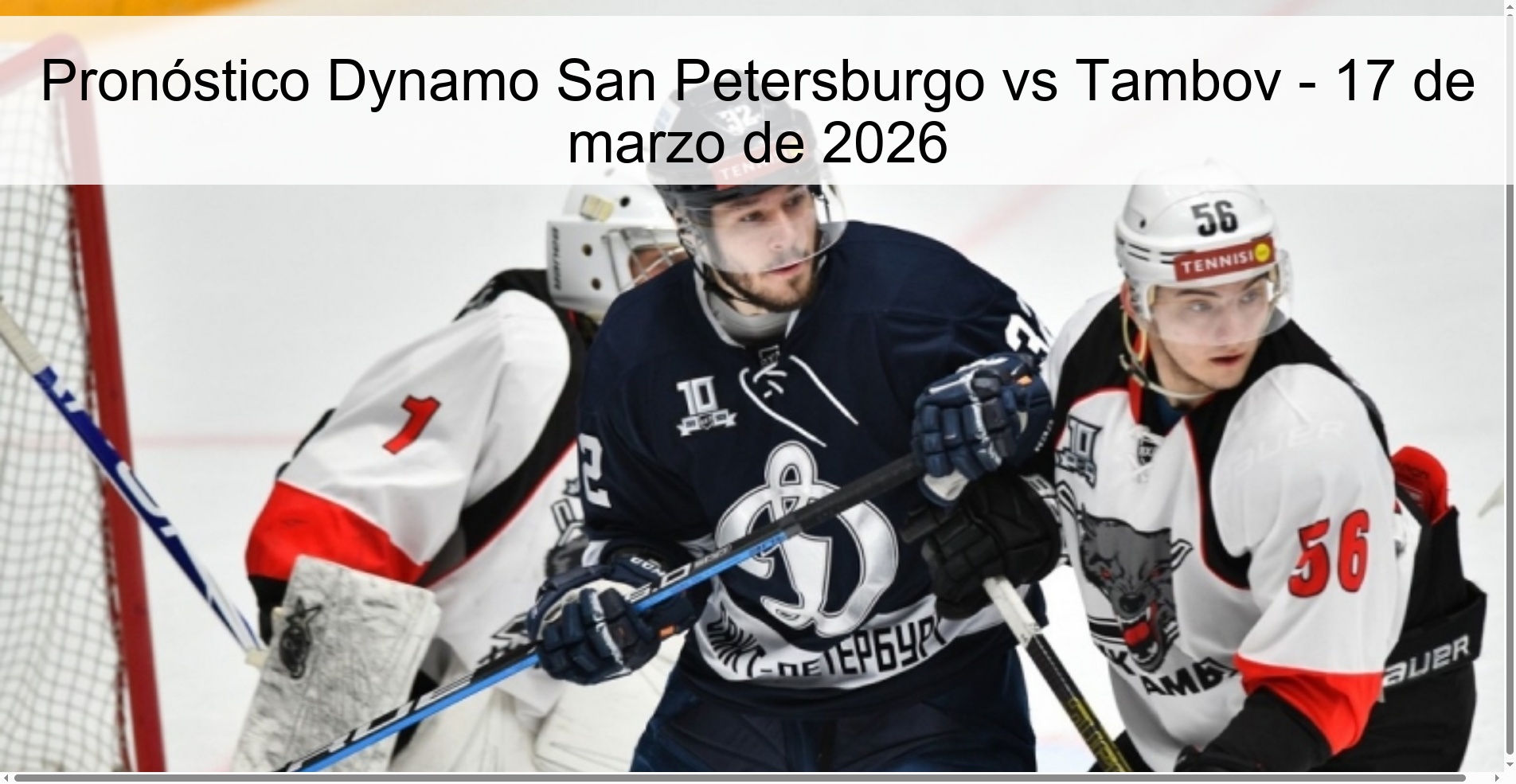Pronóstico Dynamo San Petersburgo vs Tambov - 17 de marzo de 2026