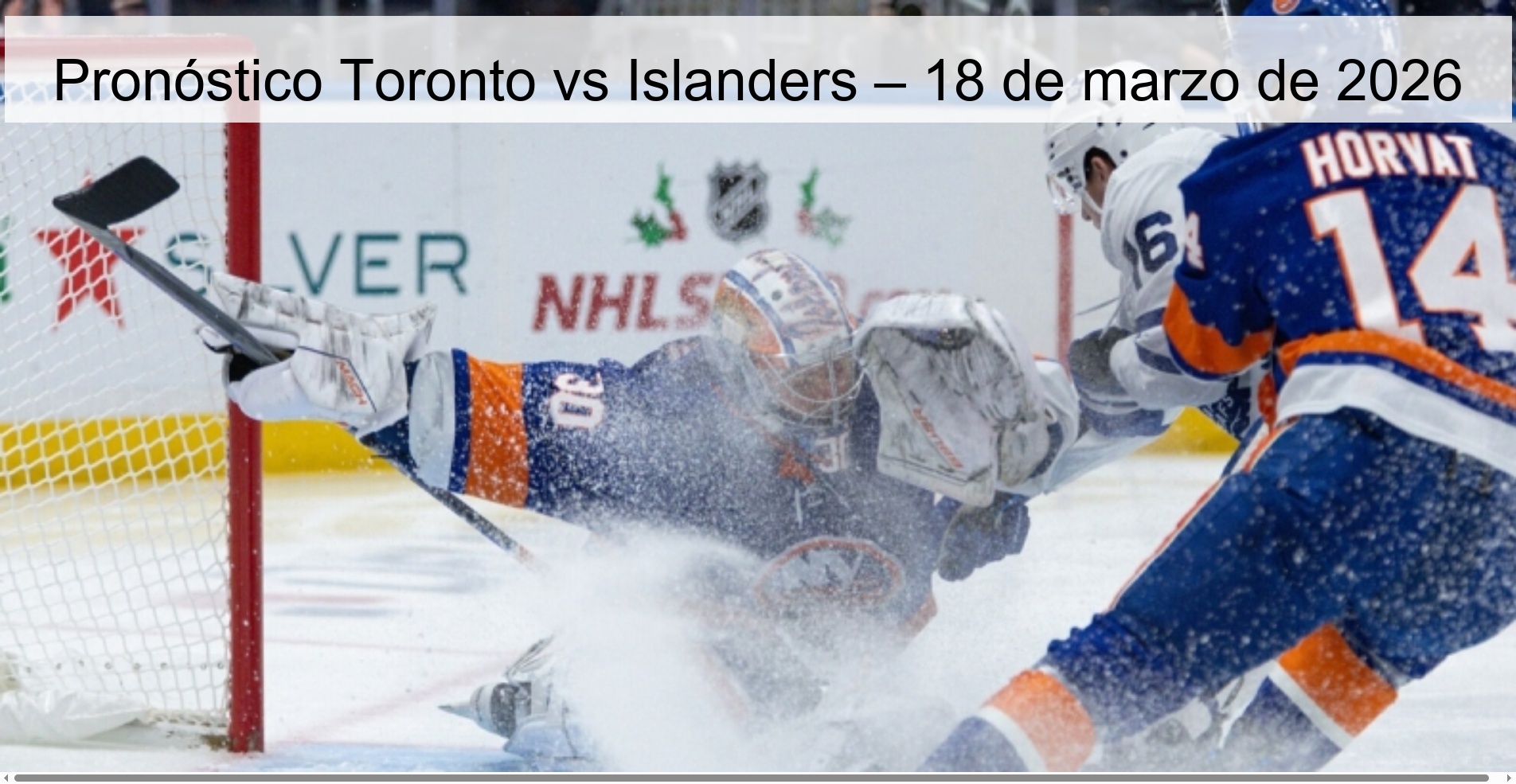 Pronóstico Toronto vs Islanders – 18 de marzo de 2026