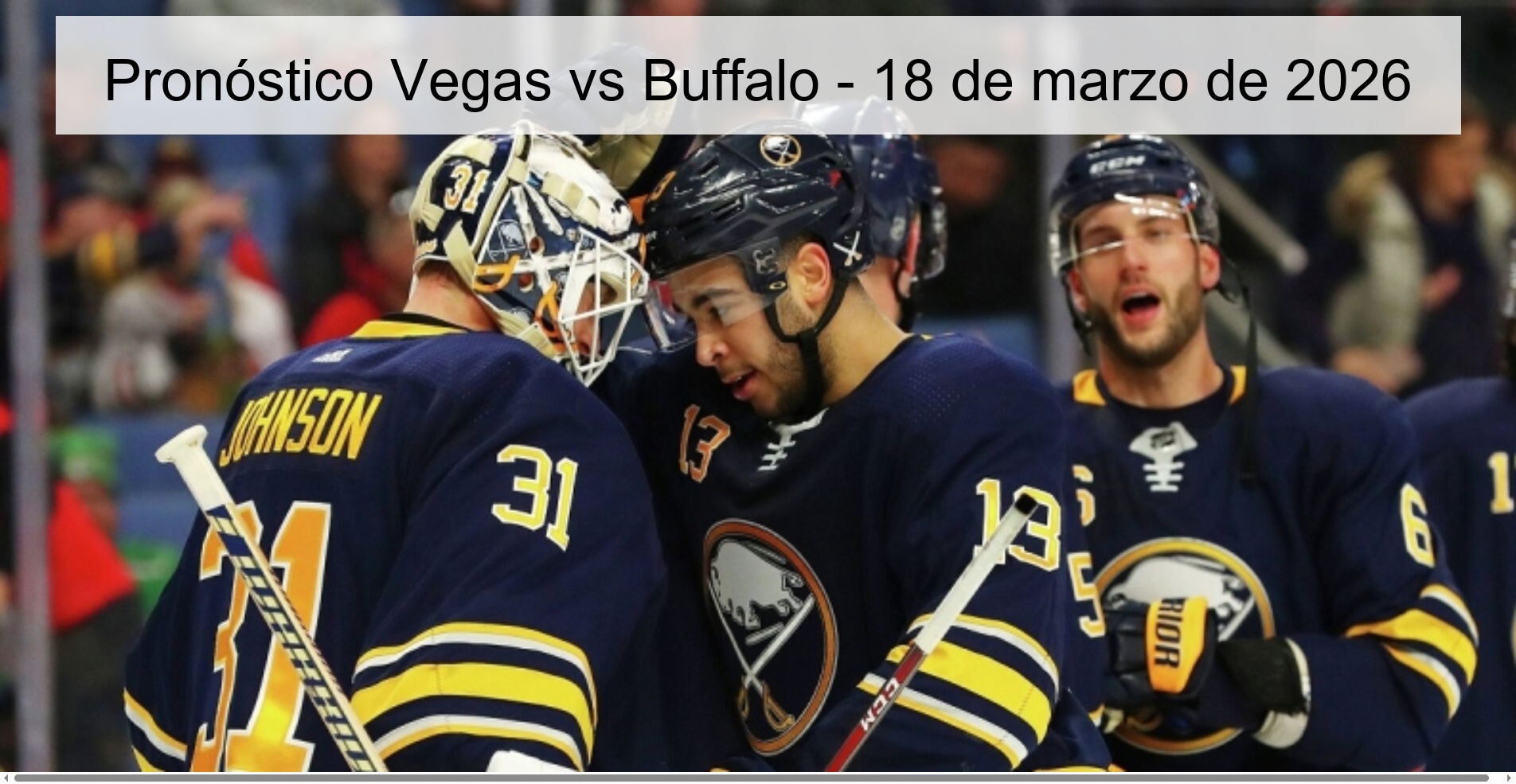 Vegas vs Buffalo Prediction – March 18, 2026