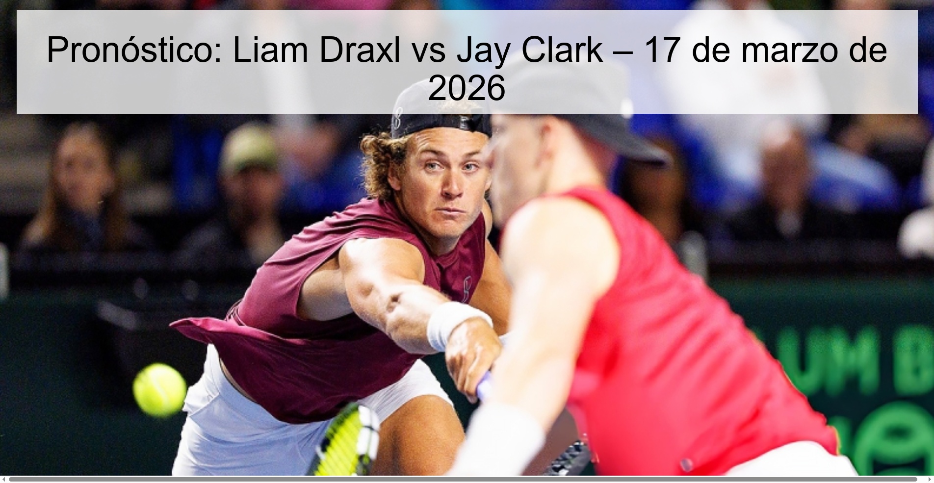 Prediction: Liam Draxl vs Jay Clark – March 17, 2026