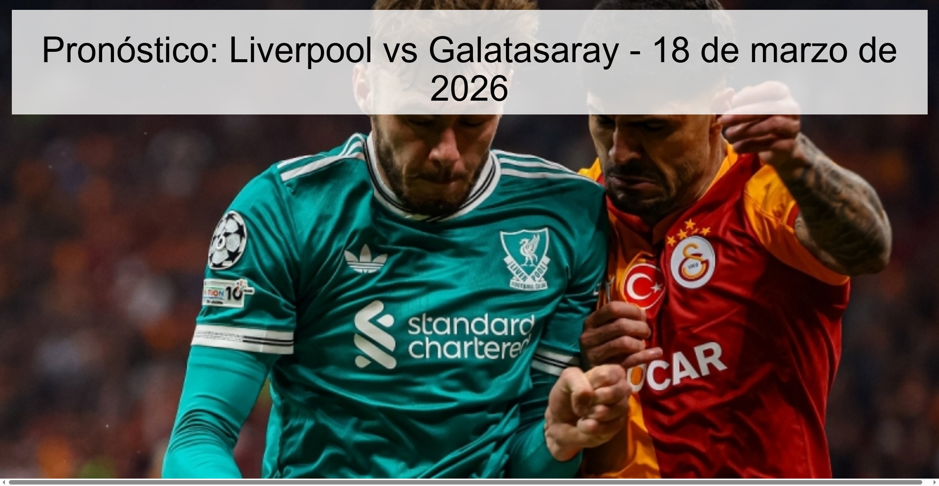 Prediction: Liverpool vs Galatasaray - March 18, 2026