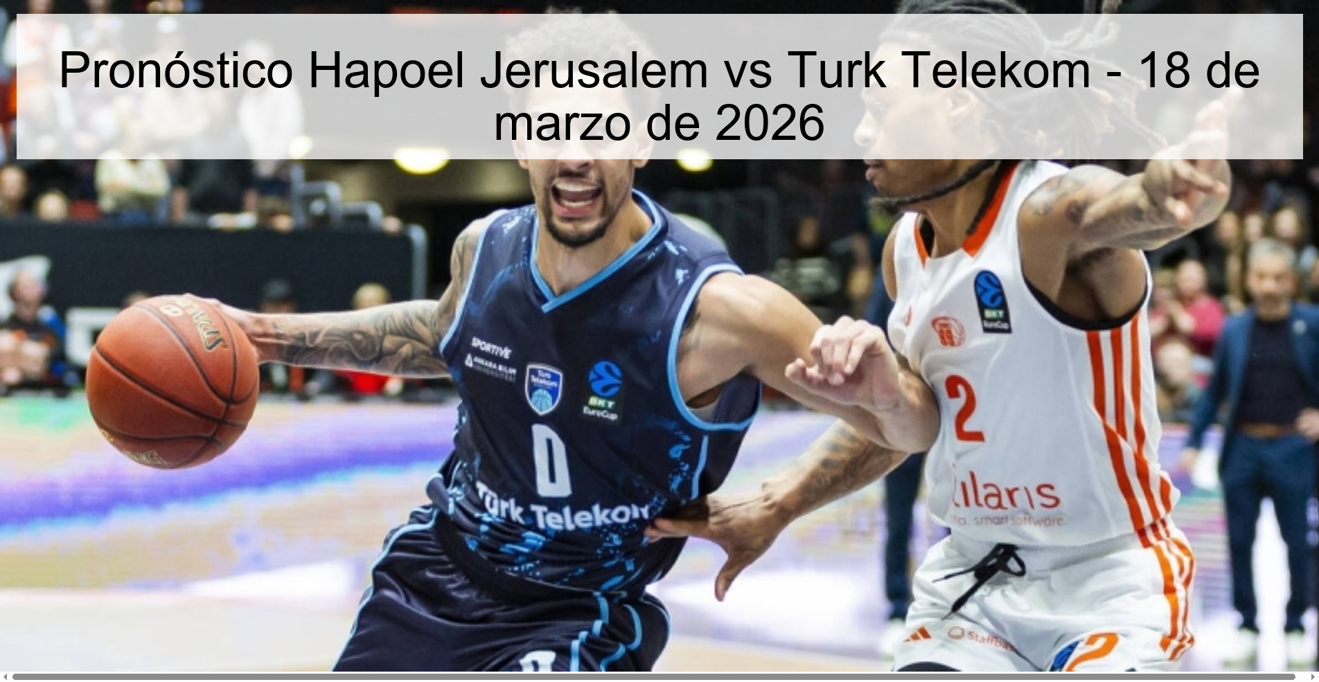 Pronóstico Hapoel Jerusalem vs Turk Telekom - 18 de marzo de 2026