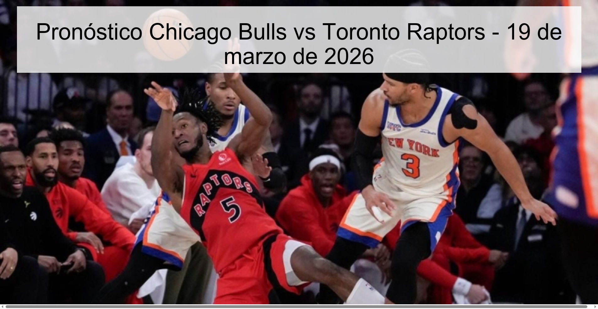 Chicago Bulls vs Toronto Raptors Prediction – March 19, 2026