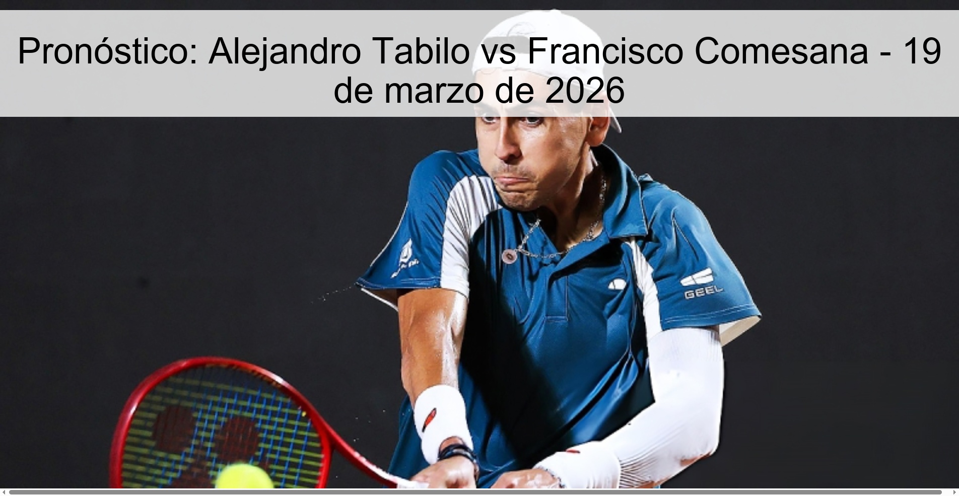 Prediction: Alejandro Tabilo vs Francisco Comesana - March 19, 2026