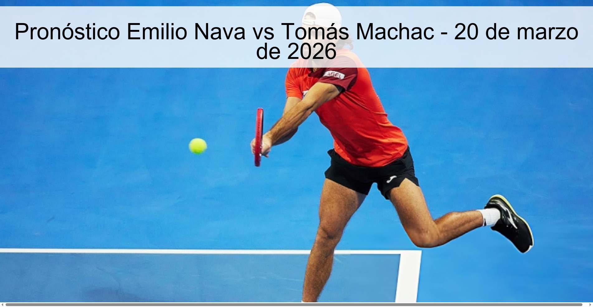 Emilio Nava vs Tomás Machac Prediction - March 20, 2026