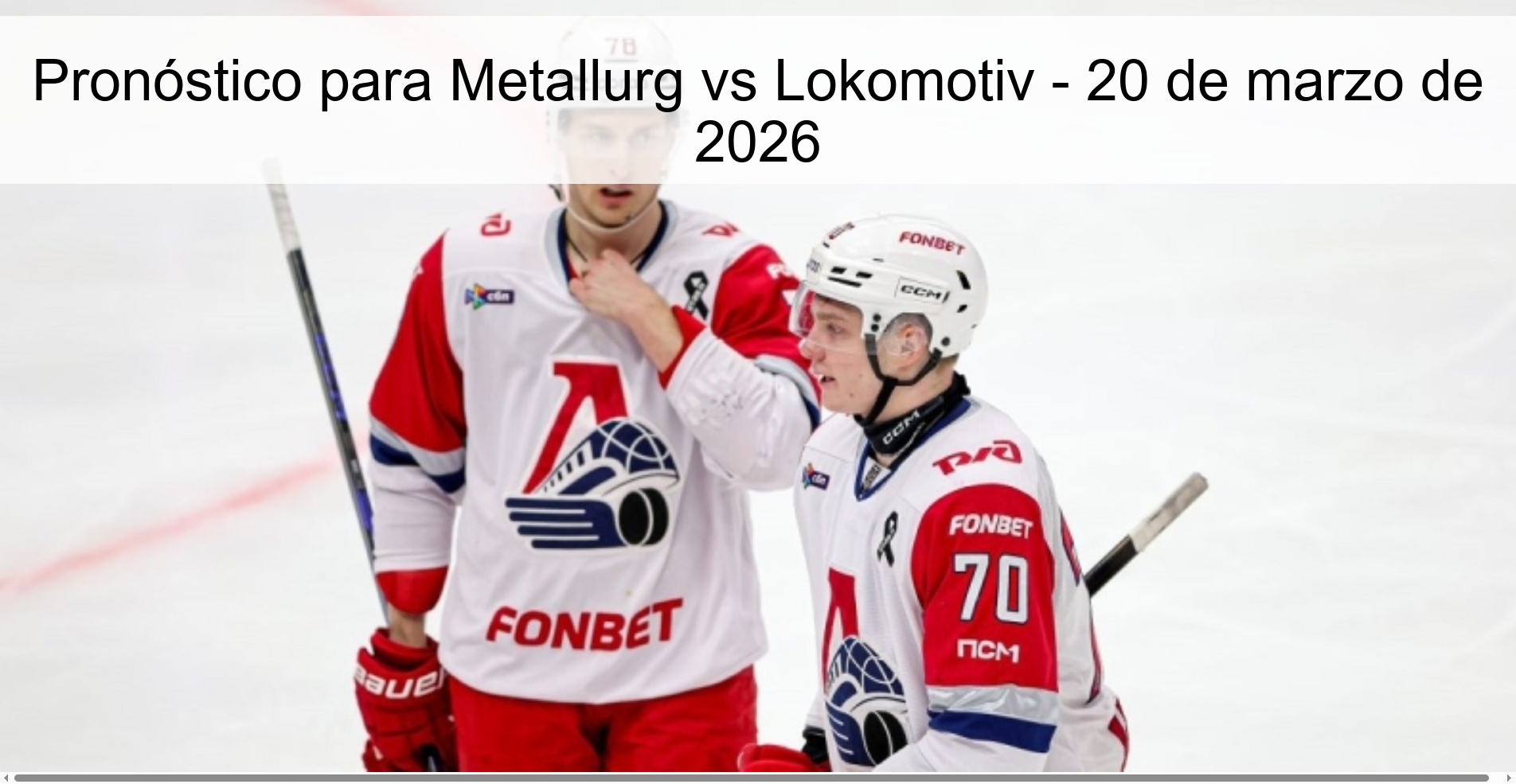 Prediction for Metallurg vs Lokomotiv - March 20, 2026