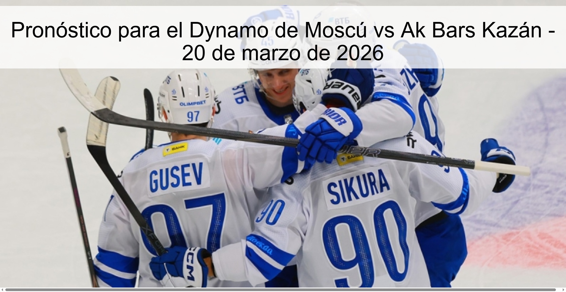 Prediction for Dynamo Moscow vs Ak Bars Kazan - March 20, 2026