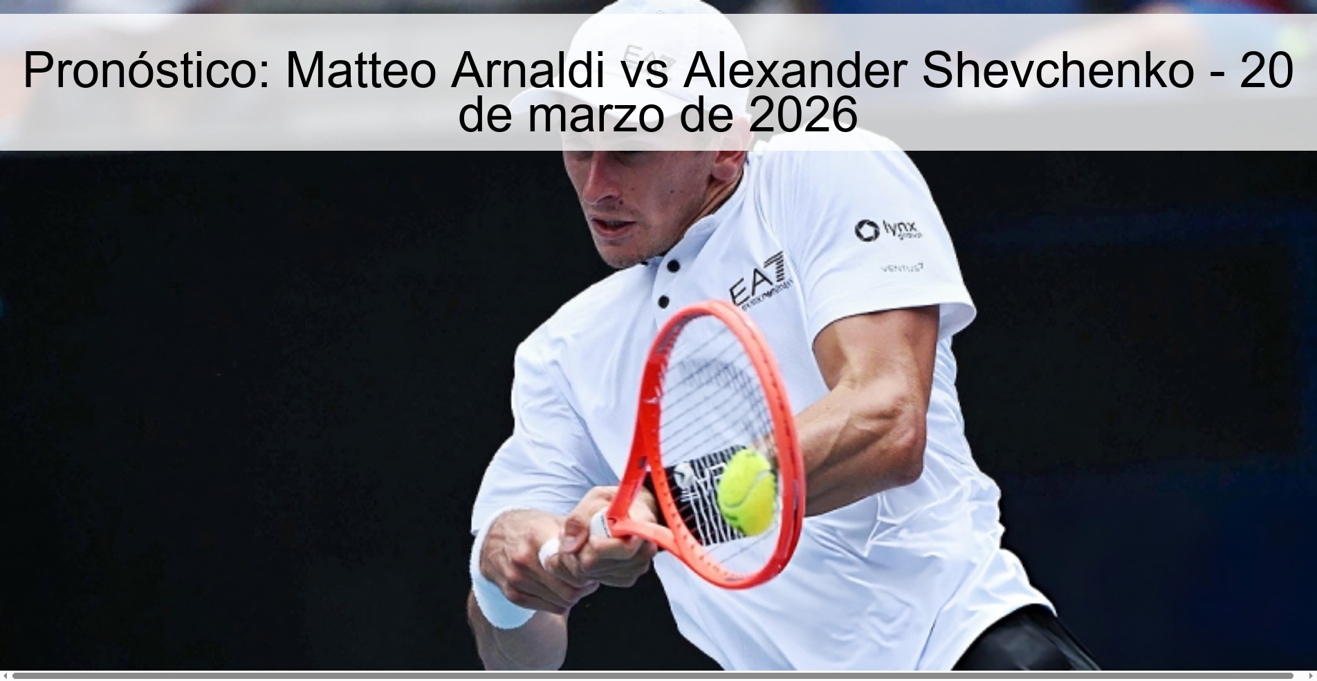 Prediction: Matteo Arnaldi vs Alexander Shevchenko – March 20, 2026