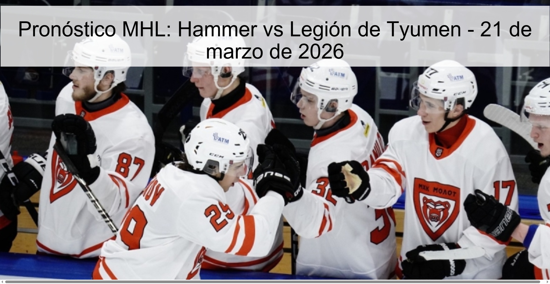 MHL Prediction: Hammer vs Tyumen Legion – March 21, 2026
