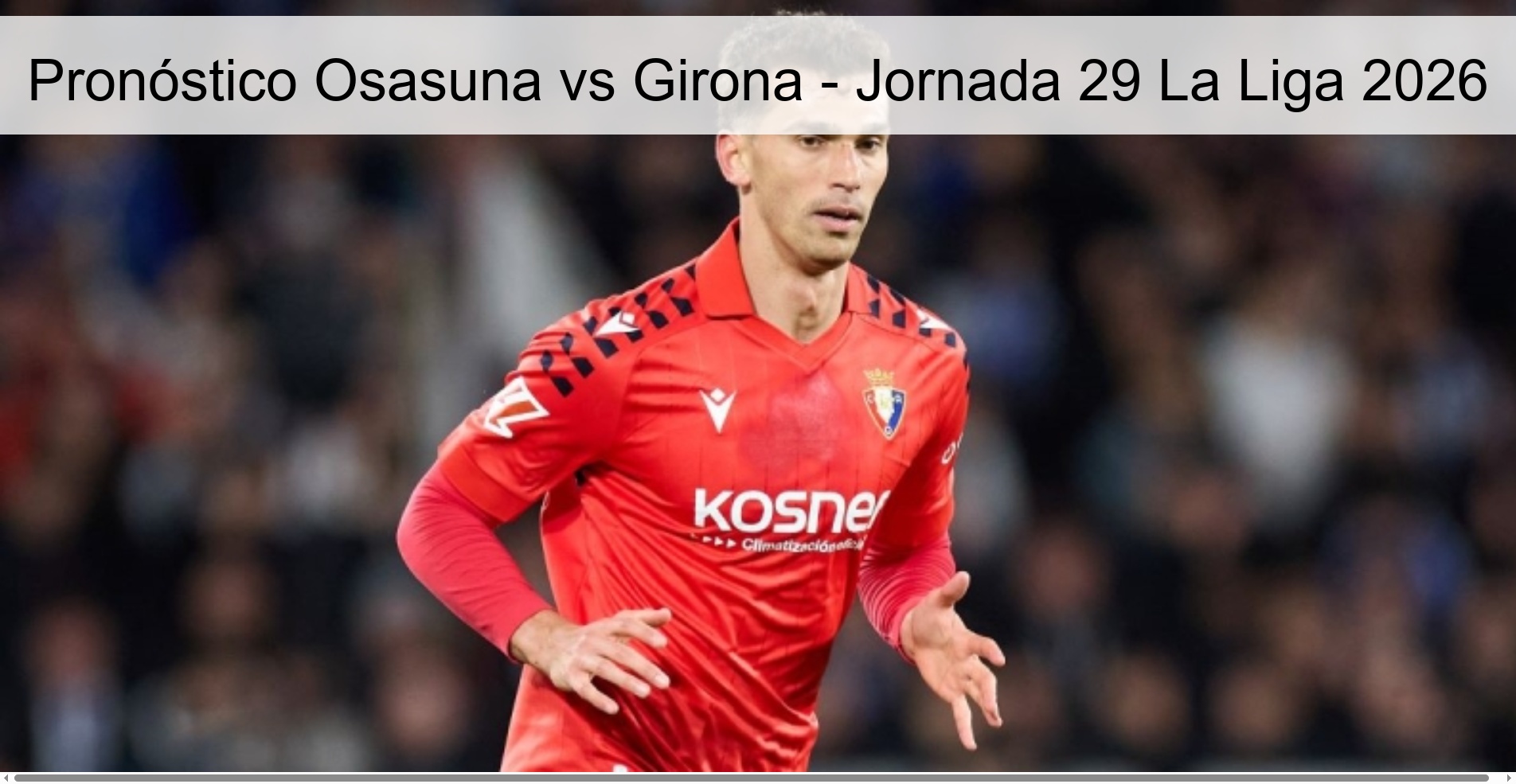 Osasuna vs Girona Prediction - Matchday 29 La Liga 2026