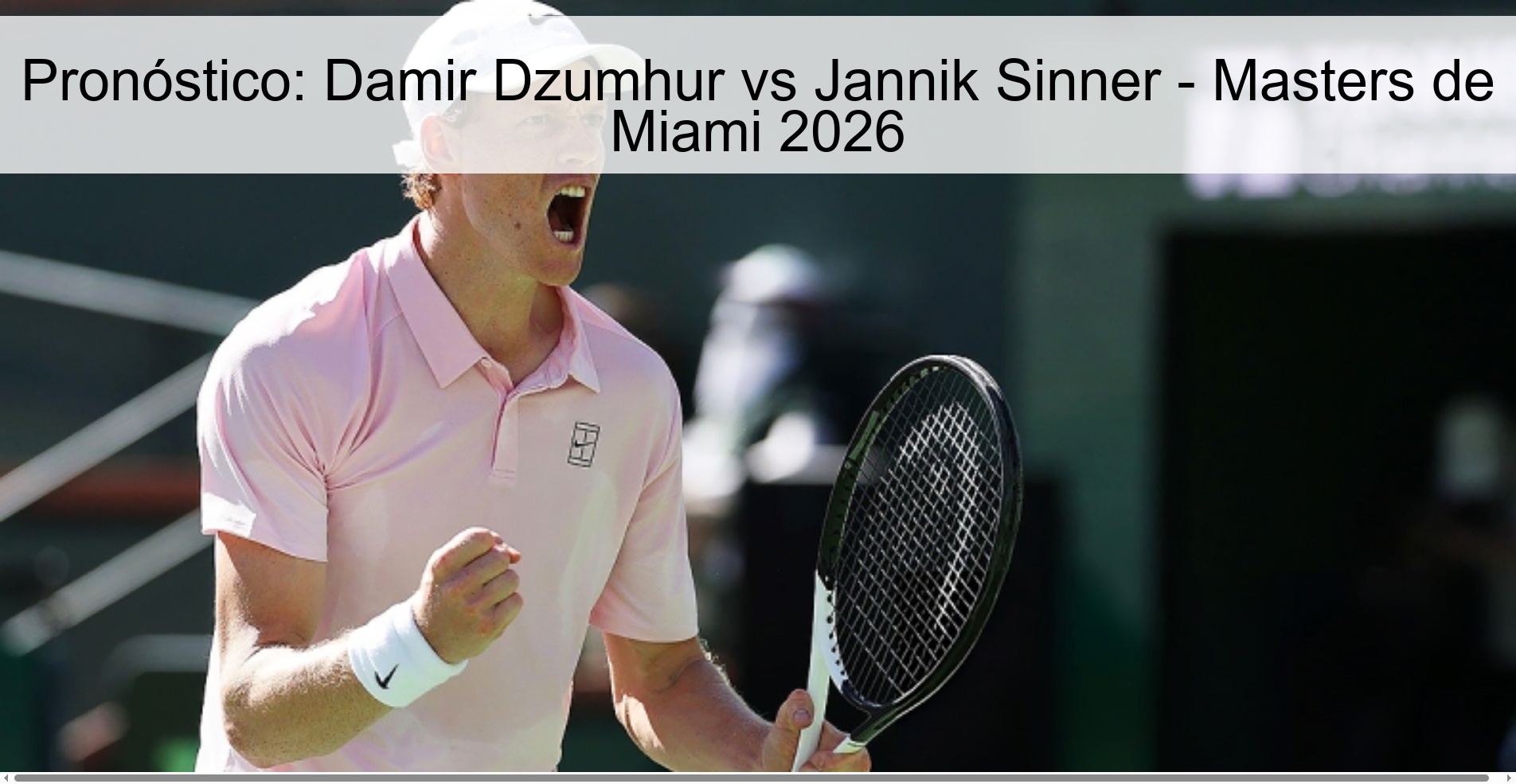 Prediction: Damir Dzumhur vs Jannik Sinner - Miami Masters 2026