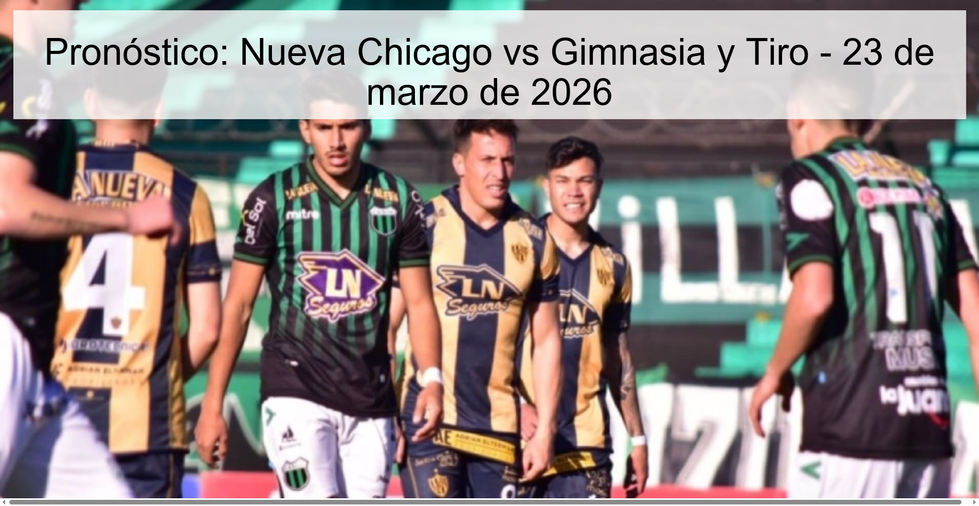 Prediction: Nueva Chicago vs Gimnasia y Tiro - March 23, 2026