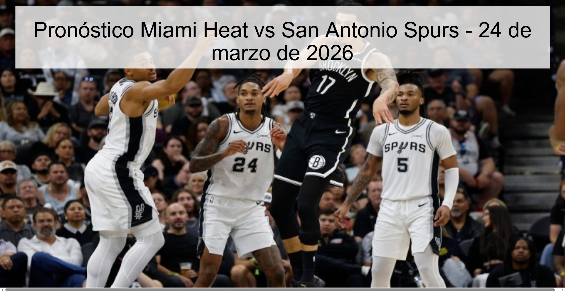 Miami Heat vs San Antonio Spurs Prediction - March 24, 2026