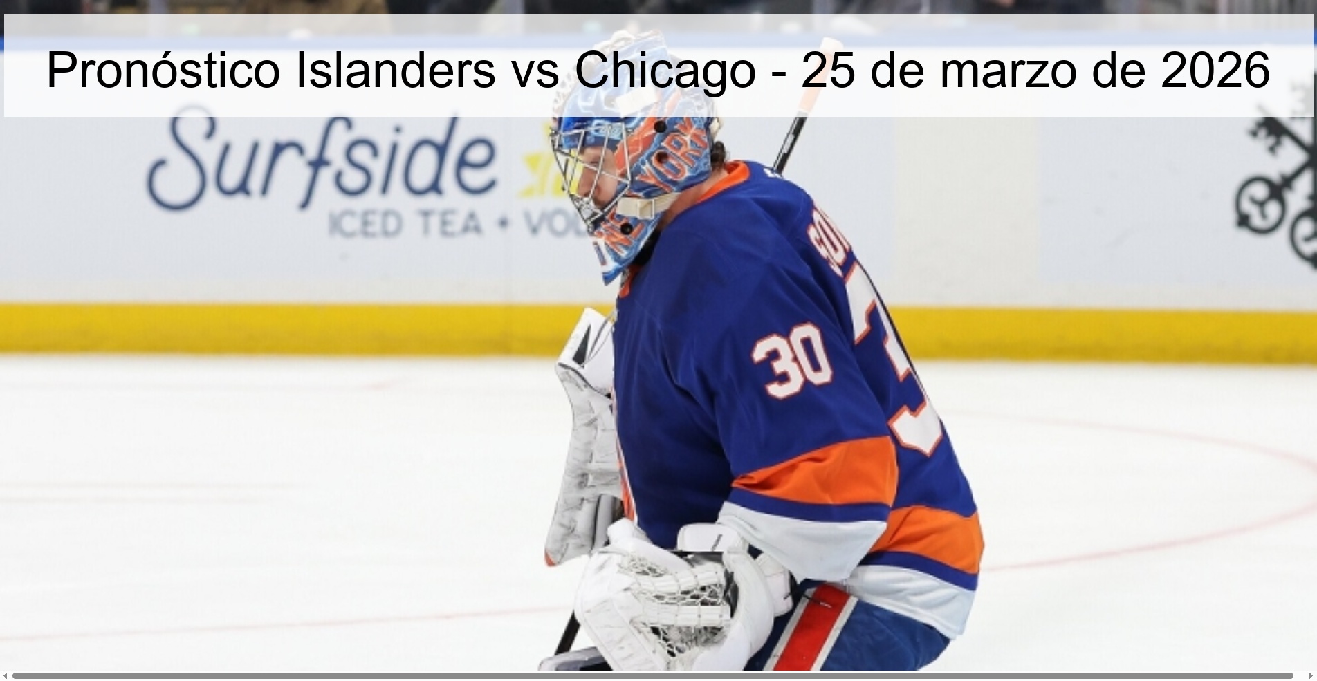 Islanders vs Chicago Prediction – March 25, 2026