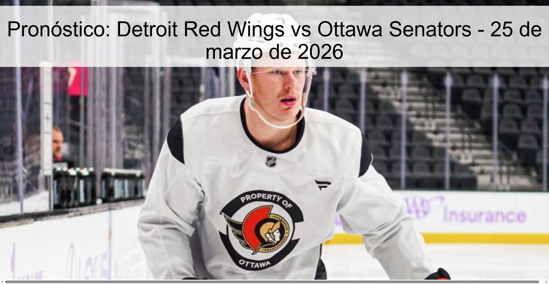 Prediction: Detroit Red Wings vs Ottawa Senators – March 25, 2026