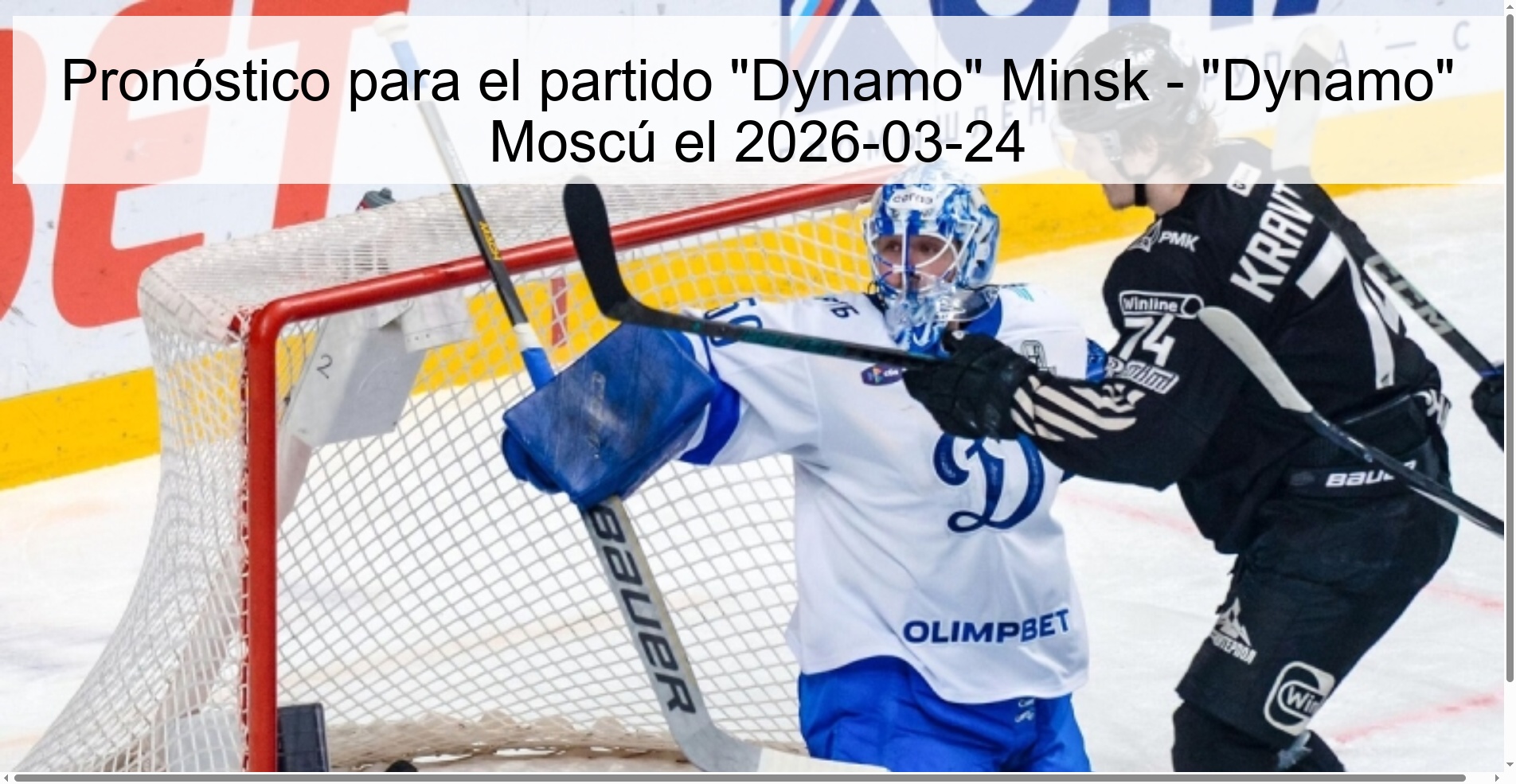 Pronóstico para el partido 