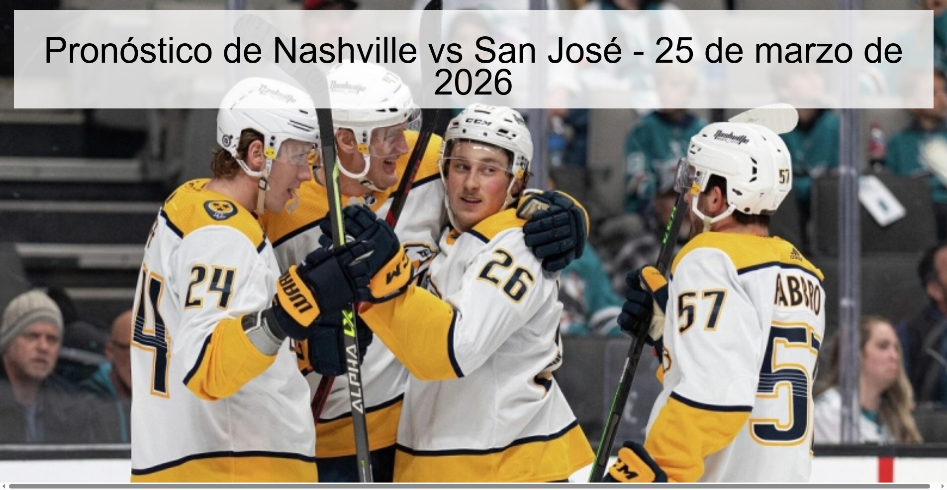 Nashville vs San Jose Prediction – March 25, 2026