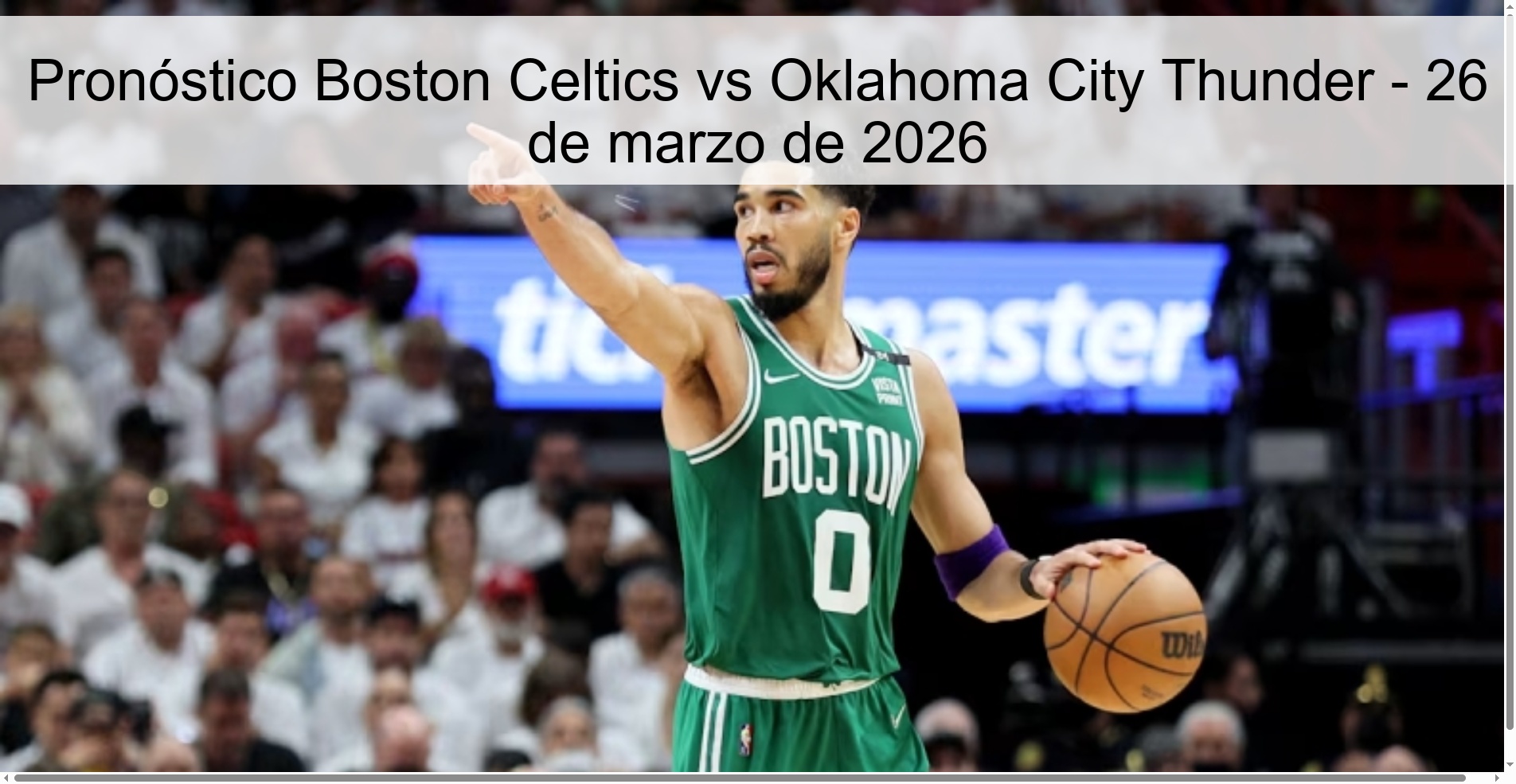 Boston Celtics vs Oklahoma City Thunder Prediction – March 26, 2026