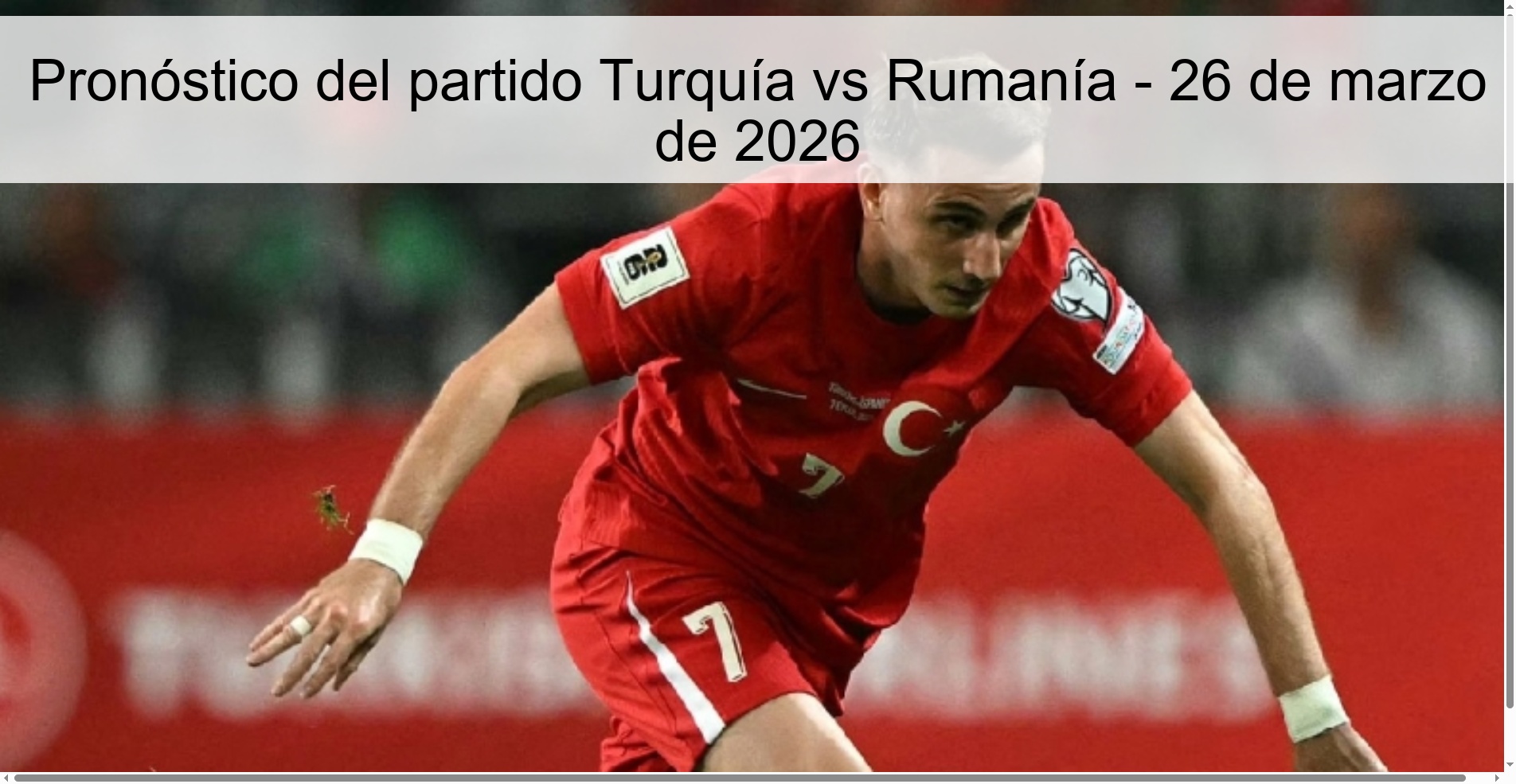 Türkiye vs Romania Prediction – March 26, 2026