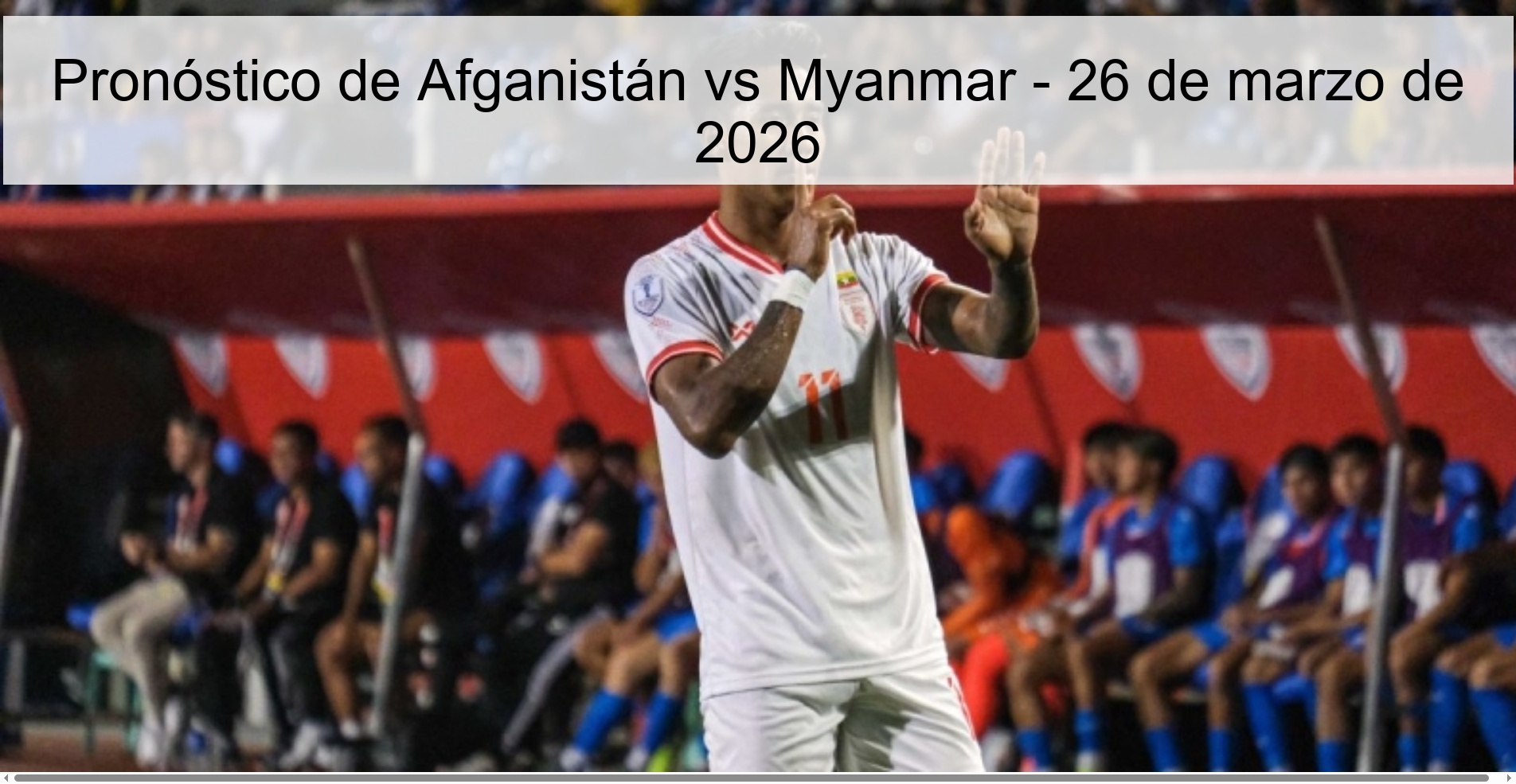 Afghanistan vs Myanmar Prediction – March 26, 2026
