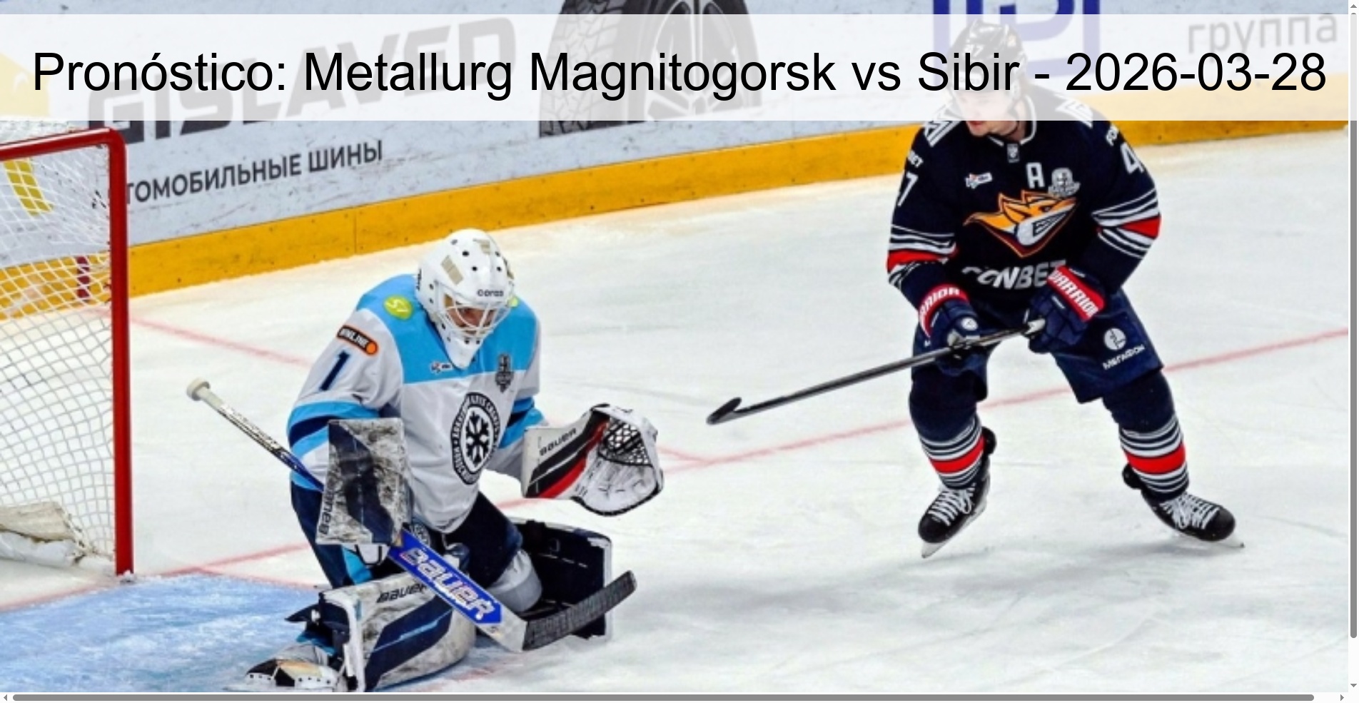 Prediction: Metallurg Magnitogorsk vs Sibir - 2026-03-28