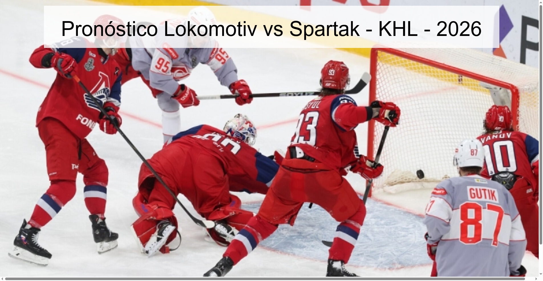 Lokomotiv vs Spartak Prediction - KHL - 2026