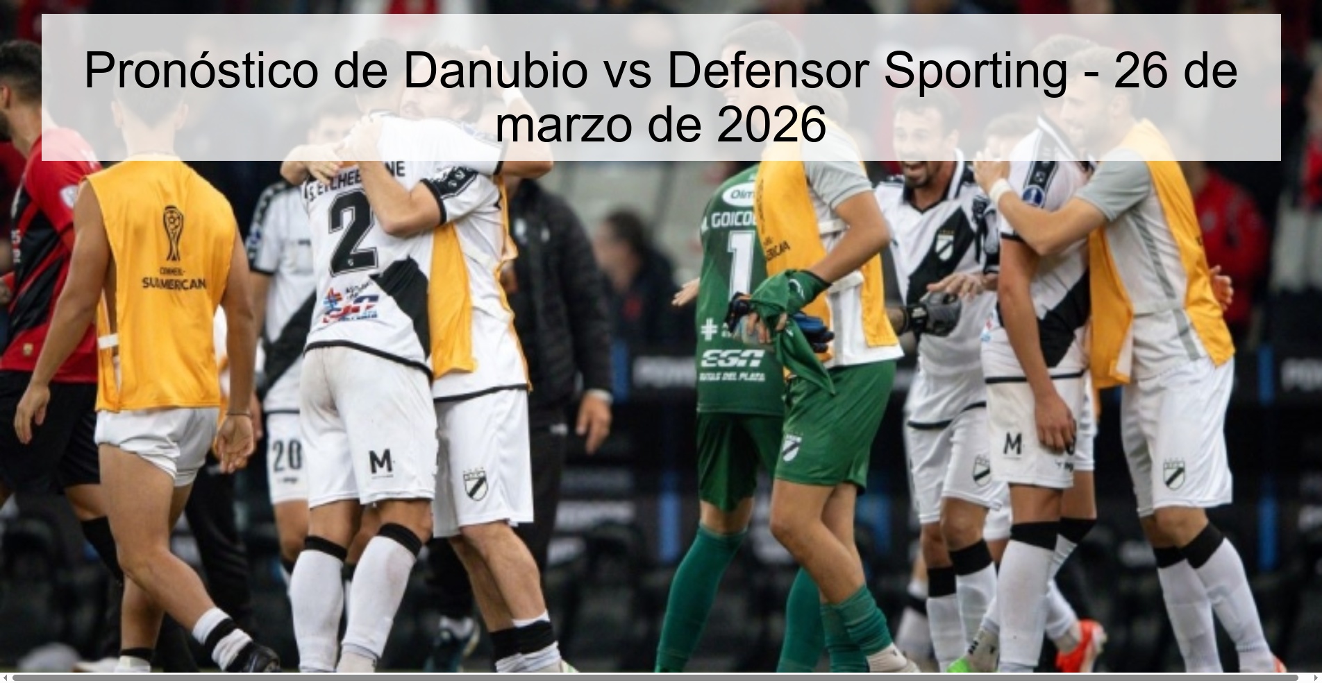 Danubio vs Defensor Sporting Prediction – March 26, 2026