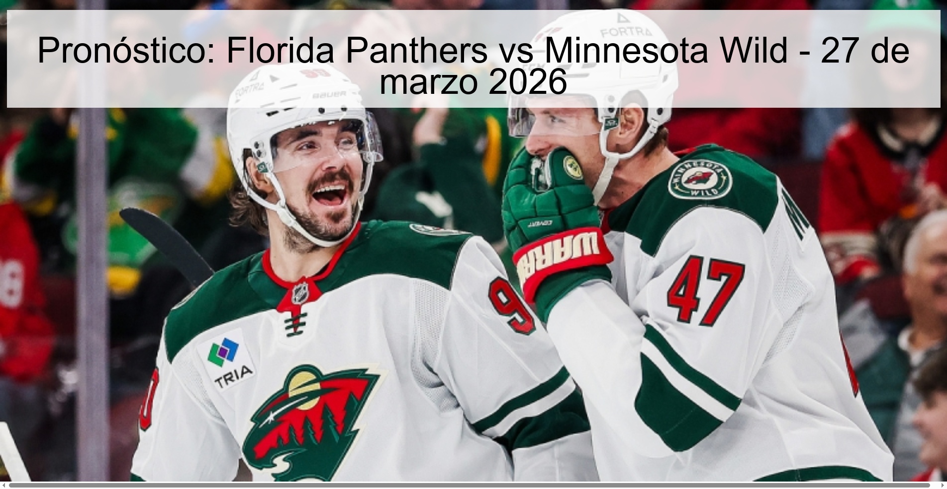 Prediction: Florida Panthers vs Minnesota Wild - March 27, 2026