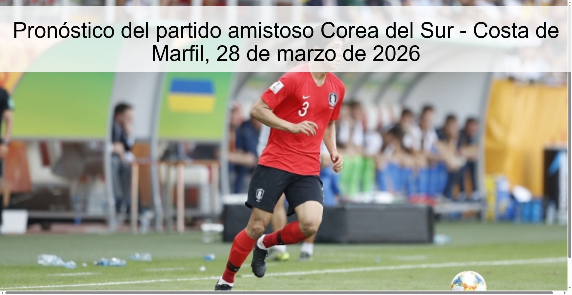 Prediction for the friendly match South Korea - Ivory Coast, March 28, 2026