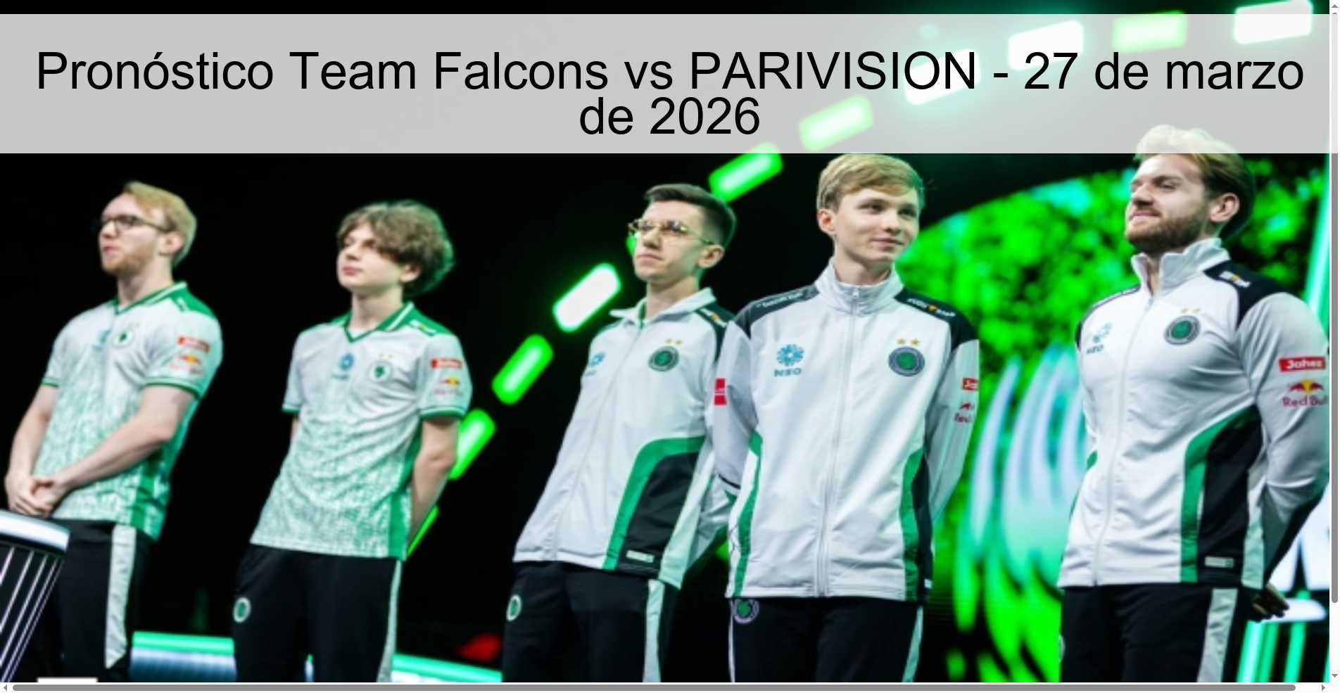 Team Falcons vs PARIVISION Prediction – March 27, 2026