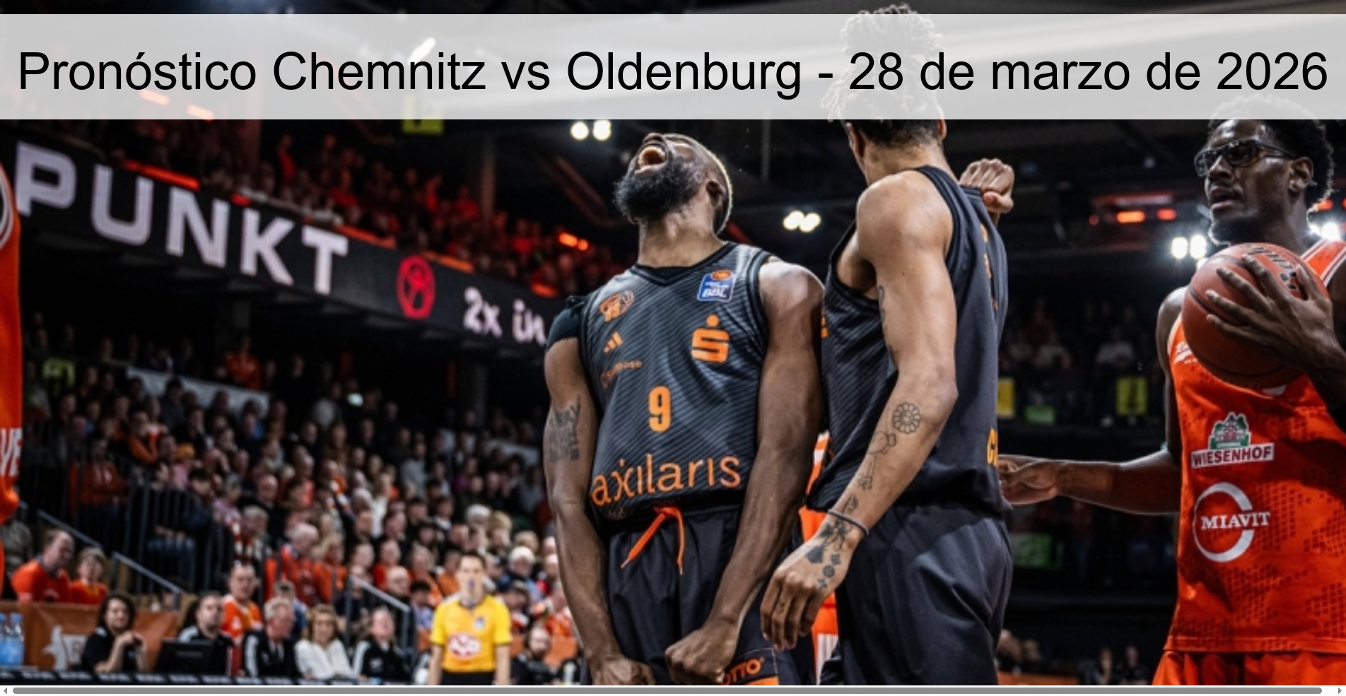 Pronóstico Chemnitz vs Oldenburg - 28 de marzo de 2026 Pronóstico Chemnitz vs Oldenburg - 28 de marzo de 2026