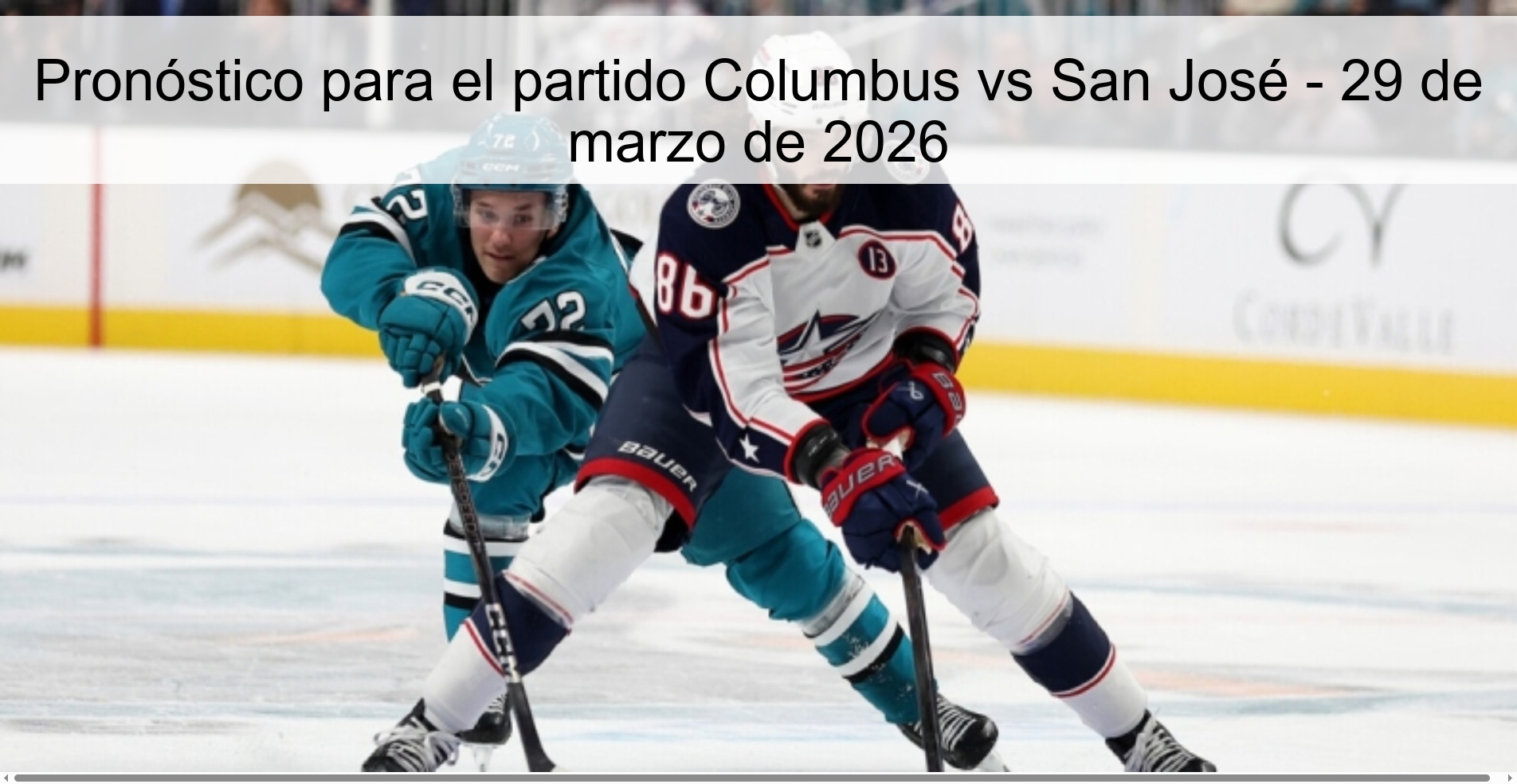 Pronóstico para el partido Columbus vs San José - 29 de marzo de 2026 Pronóstico para el partido Columbus vs San José - 29 de marzo de 2026