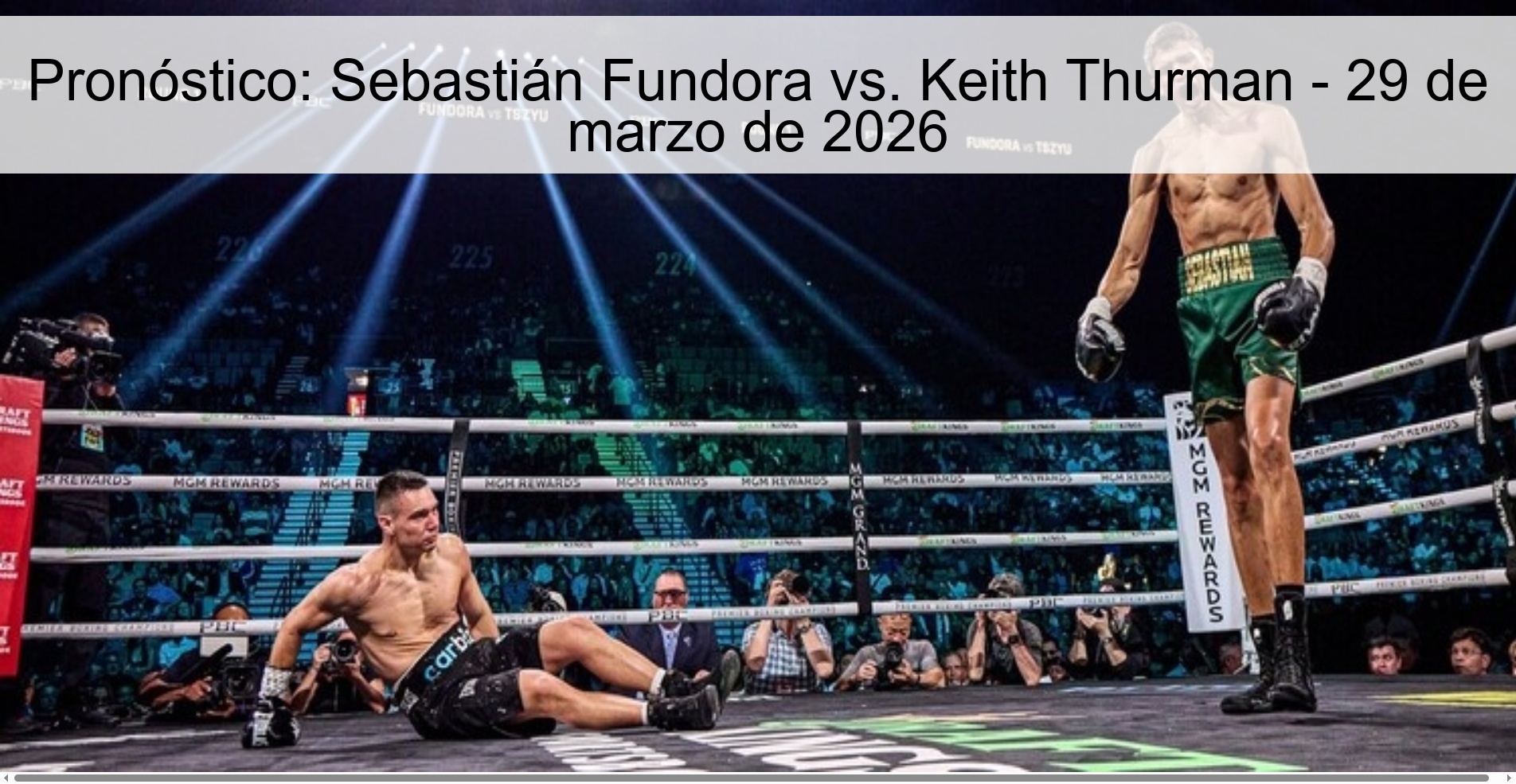 Pronóstico: Sebastián Fundora vs. Keith Thurman - 29 de marzo de 2026