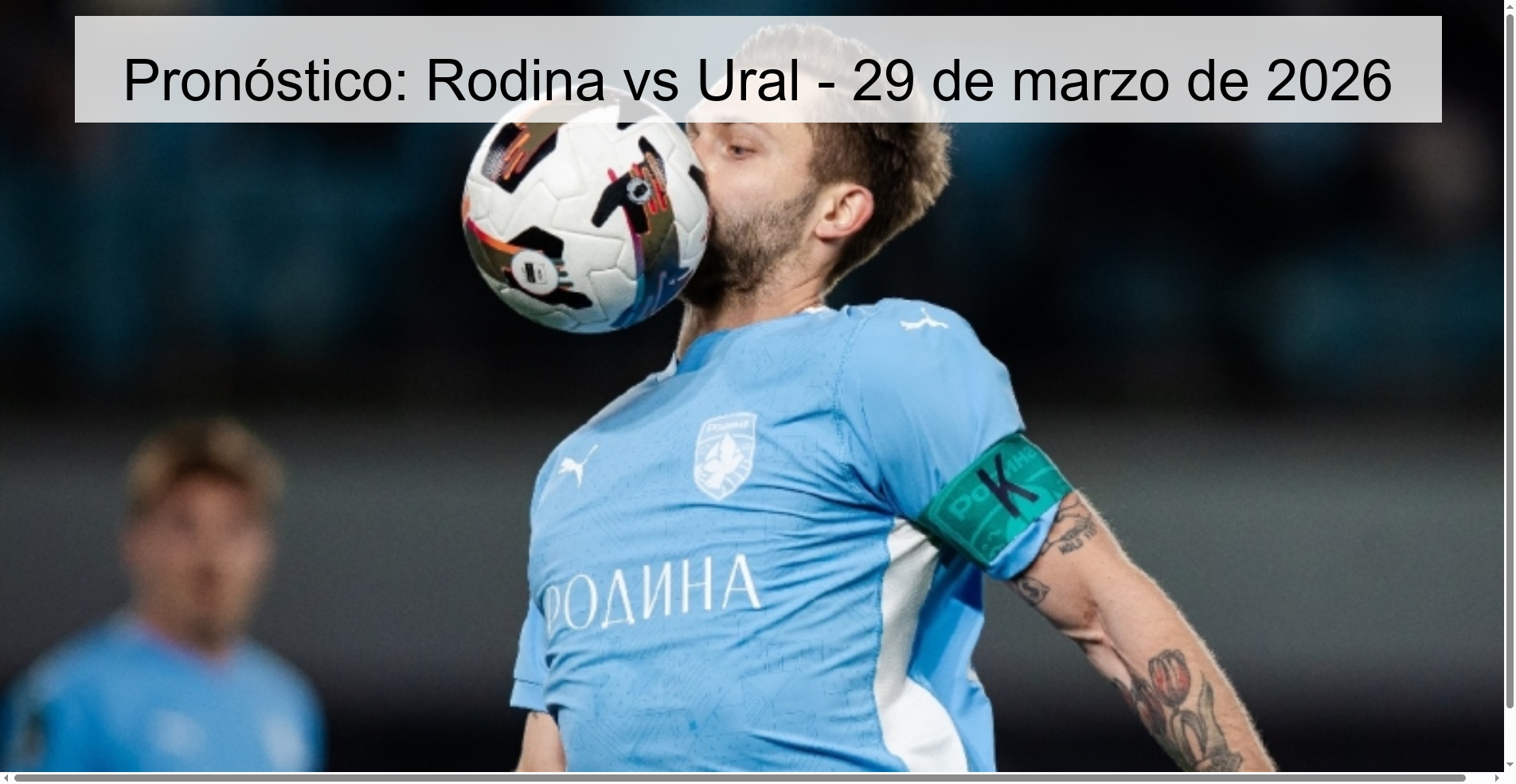 Pronóstico: Rodina vs Ural - 29 de marzo de 2026 Pronóstico: Rodina vs Ural - 29 de marzo de 2026