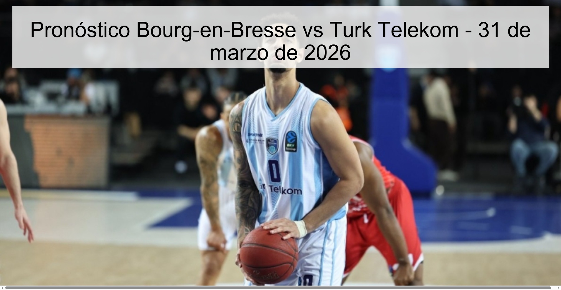 Pronóstico Bourg-en-Bresse vs Turk Telekom - 31 de marzo de 2026