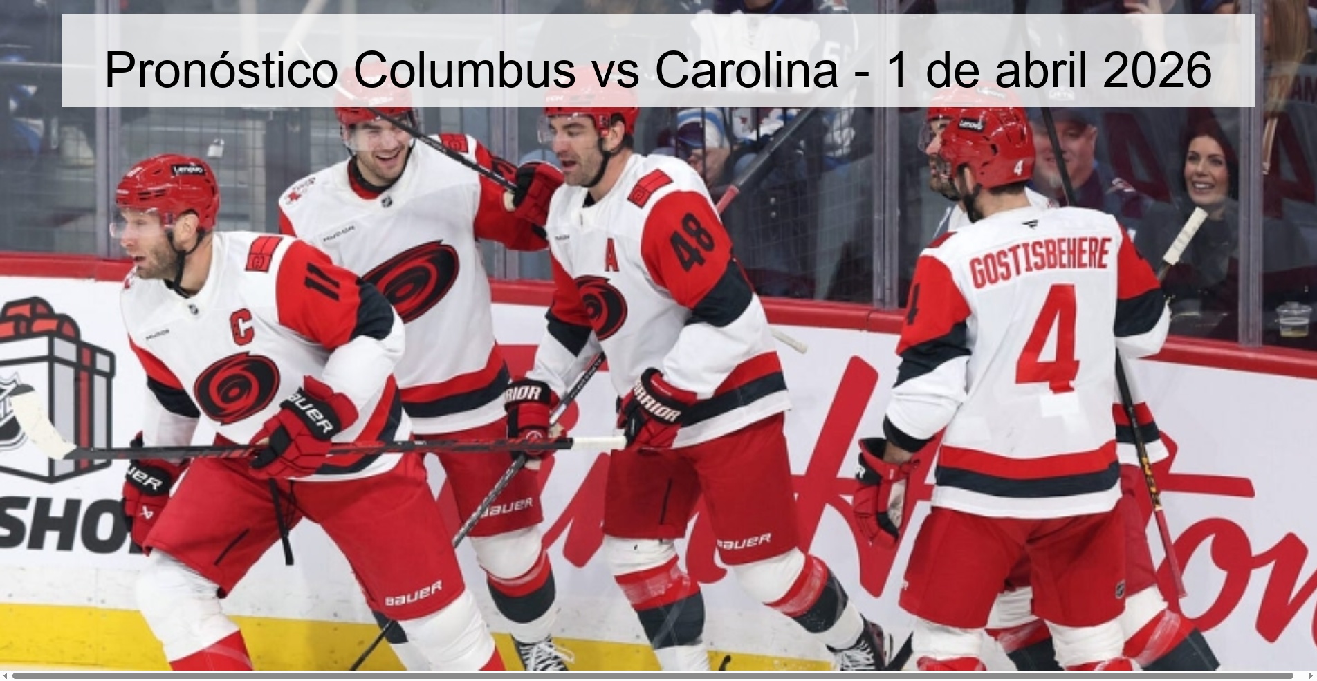 Pronóstico Columbus vs Carolina - 1 de abril 2026 Pronóstico Columbus vs Carolina - 1 de abril 2026