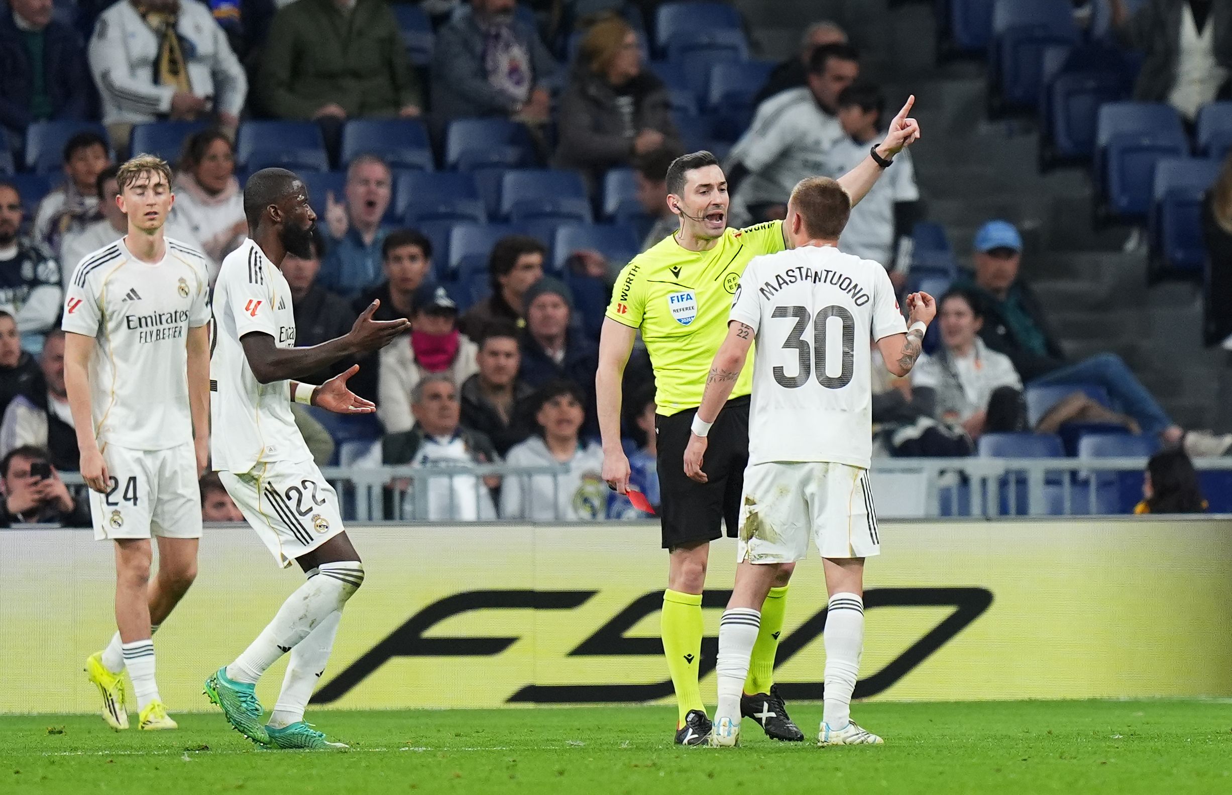 Franco Mastantuono: The controversial expulsion that could cost him two games