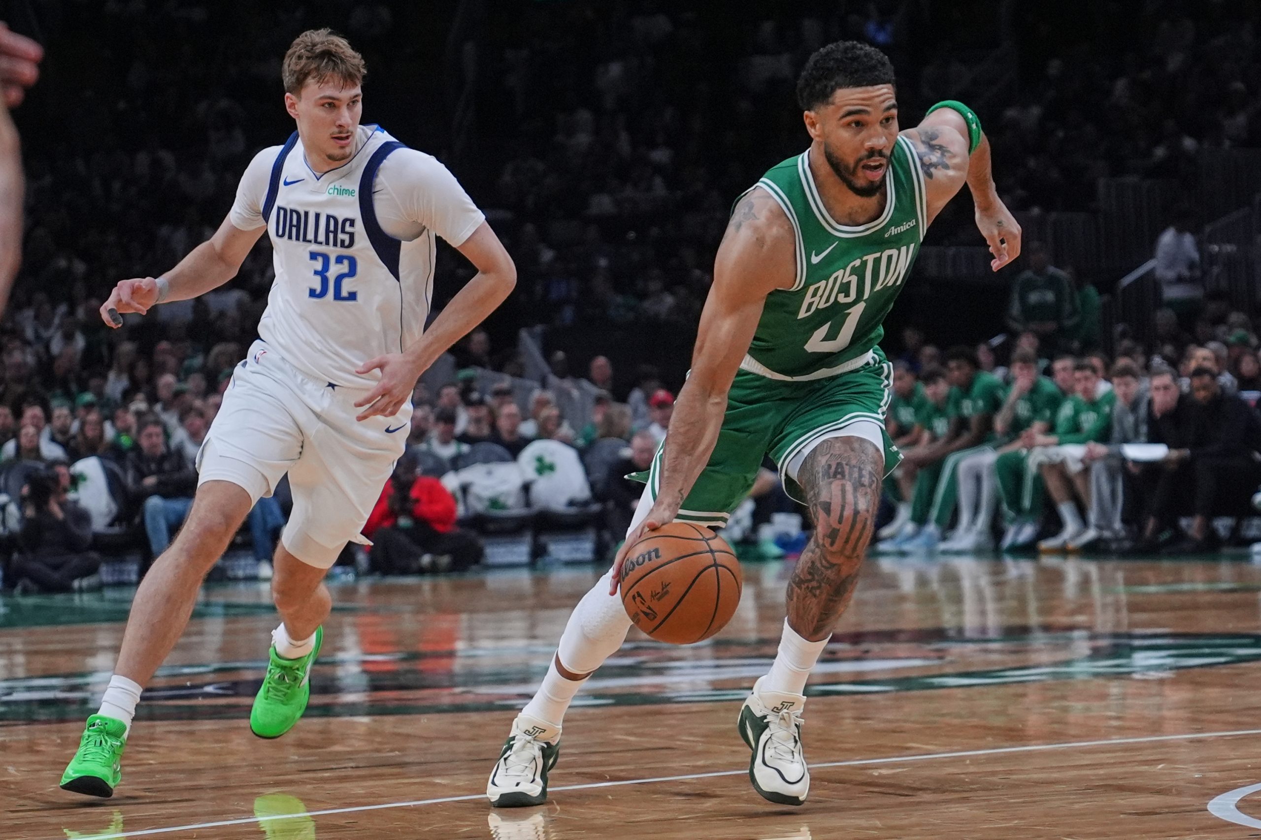 The most anticipated return in Boston: Jayson Tatum returns after 298 days and leads the victory against Dallas