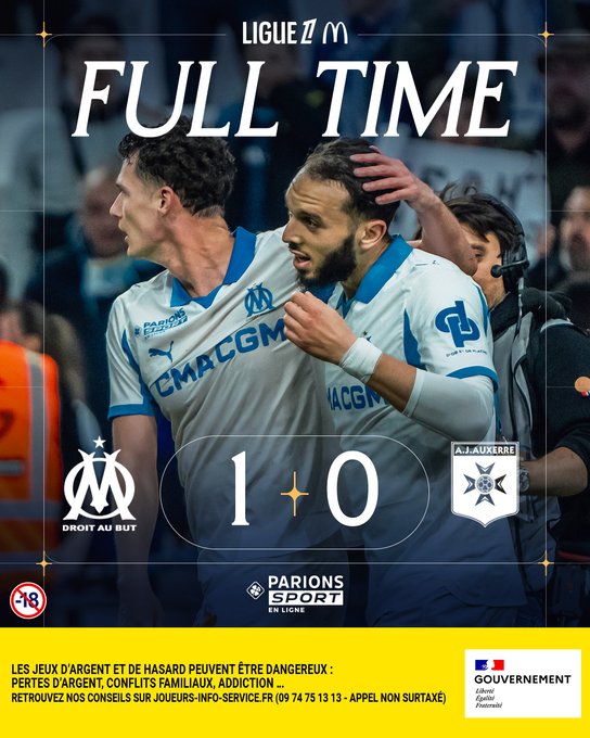 Gouiri, the Late Hero: Marseille Seals the Victory and Establishes itself on the Ligue 1 Podium
