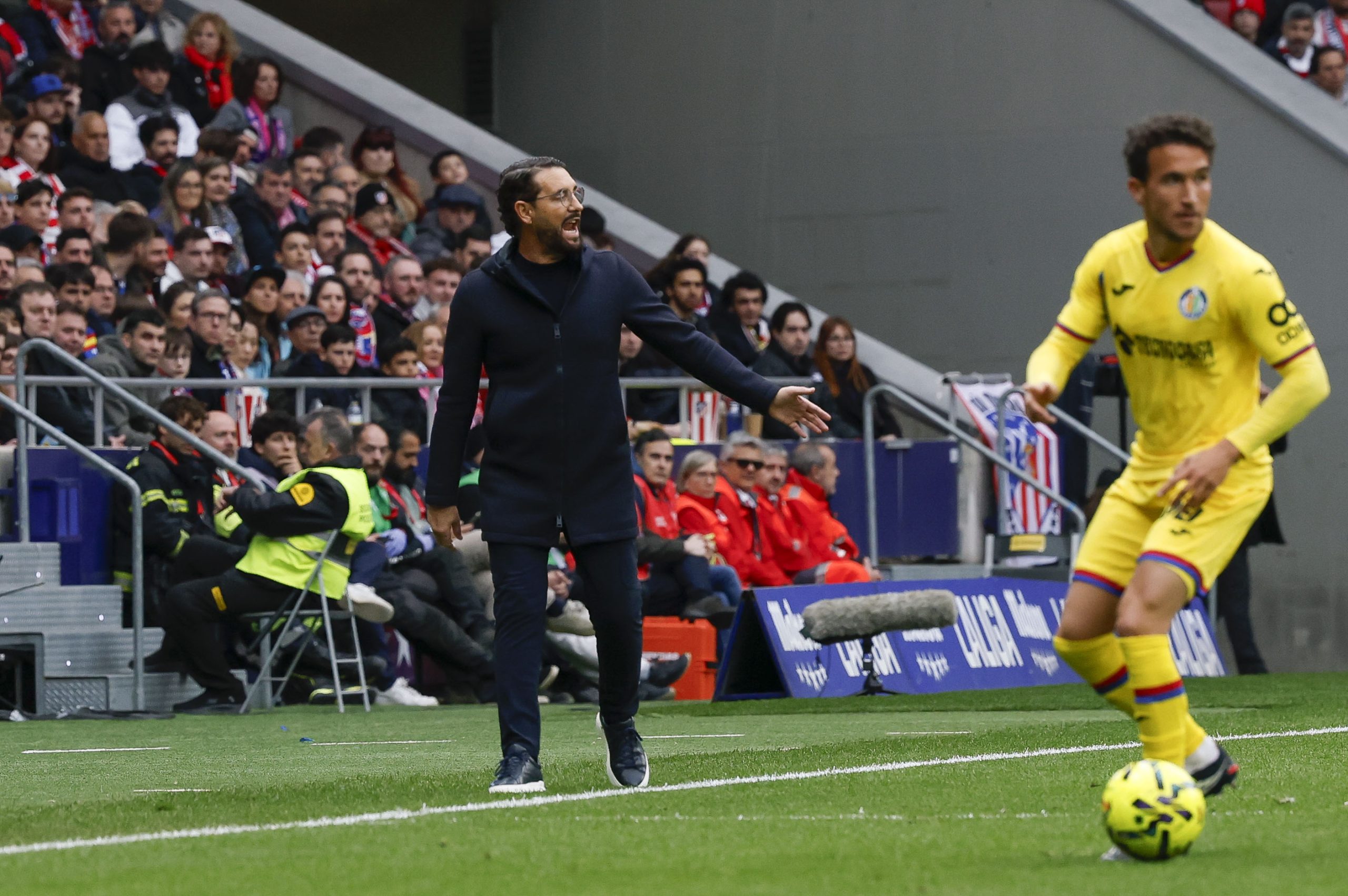 José Bordalás criticizes the expulsion of Aqbar after the tough defeat against Atlético