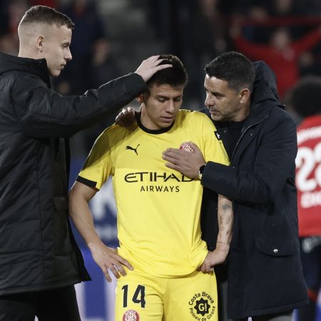 Claudio Echeverri: Preocupación en Girona por una posible lesión en el tobillo