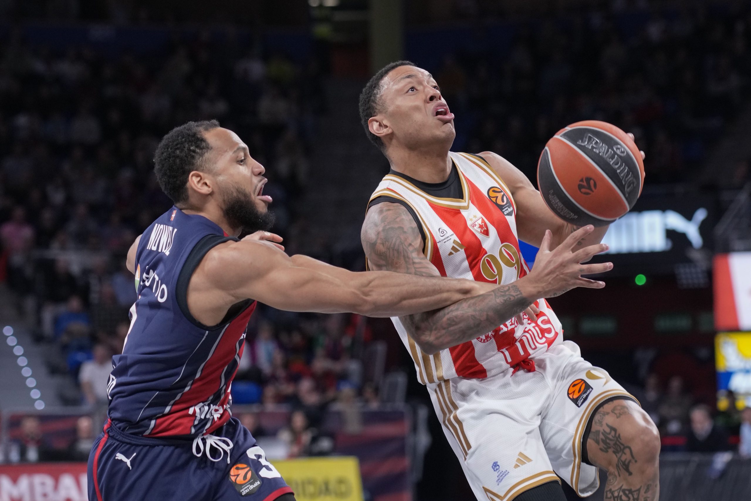 Chima Moneke shines on his return to the Buesa Arena and leads Red Star to victory