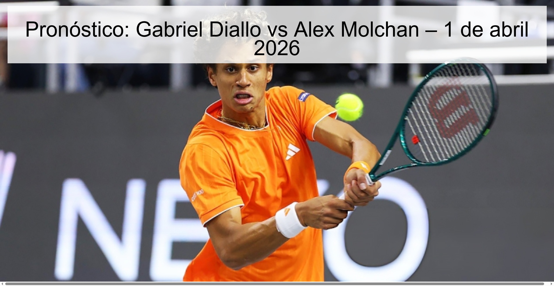 Pronóstico: Gabriel Diallo vs Alex Molchan – 1 de abril 2026 Pronóstico: Gabriel Diallo vs Alex Molchan – 1 de abril 2026