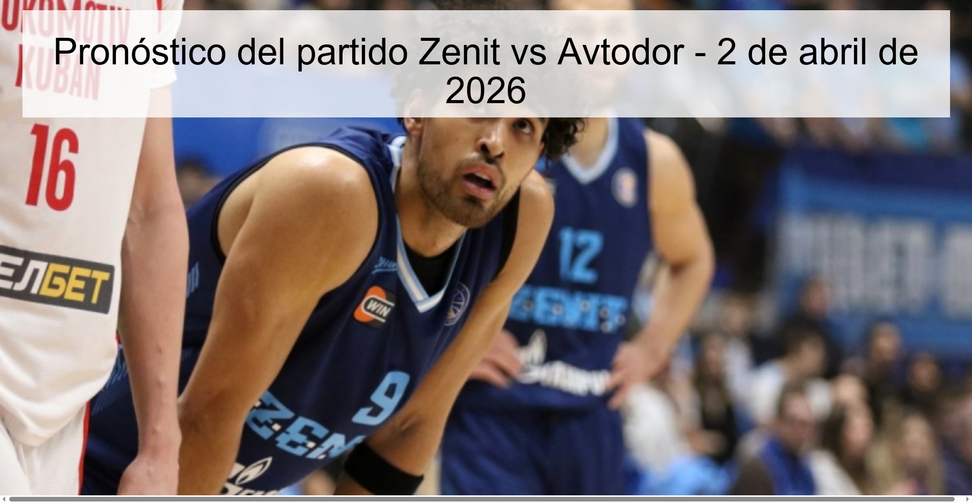 Pronóstico del partido Zenit vs Avtodor - 2 de abril de 2026