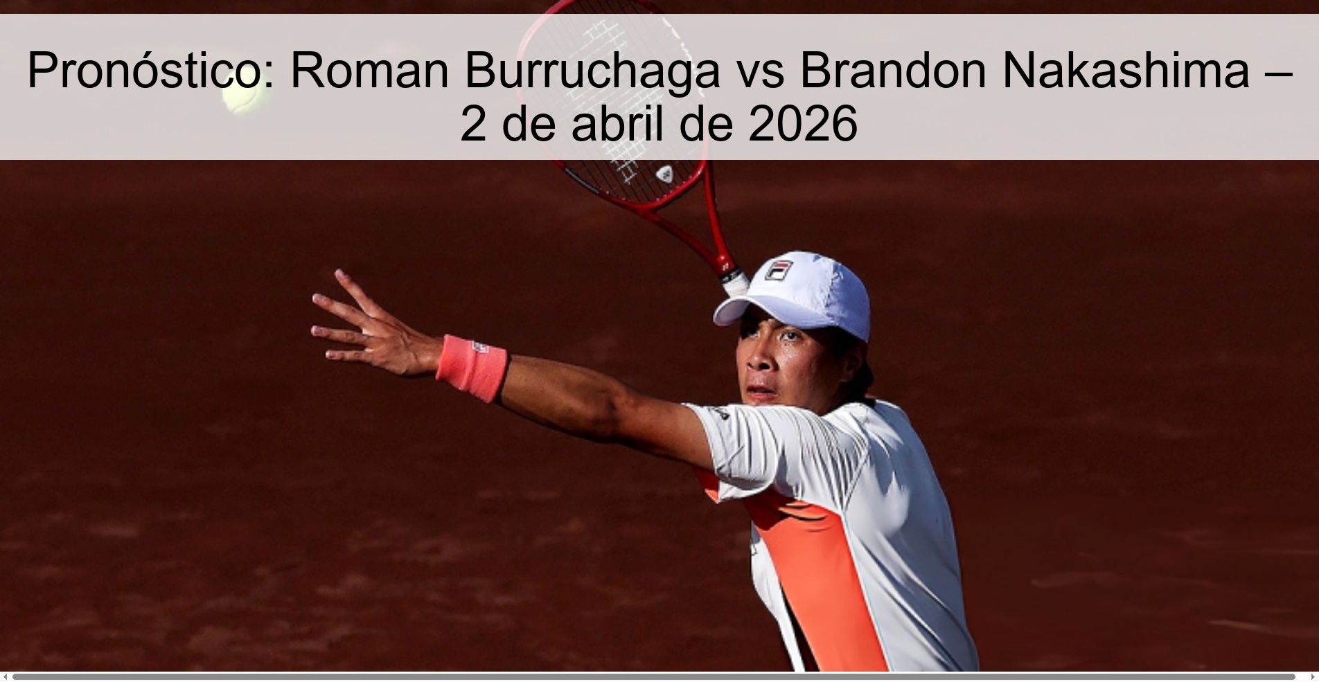 Pronóstico: Roman Burruchaga vs Brandon Nakashima – 2 de abril de 2026 Pronóstico: Roman Burruchaga vs Brandon Nakashima – 2 de abril de 2026