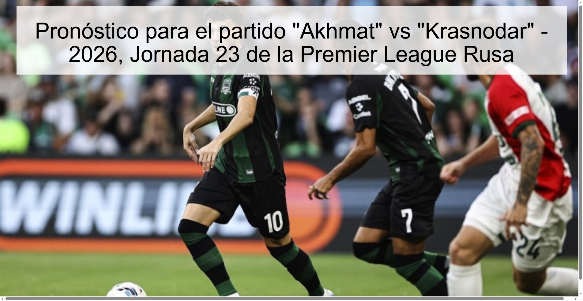 Pronóstico para el partido 