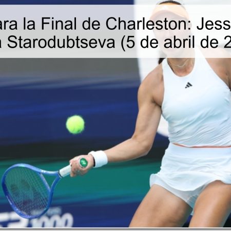 Pronóstico para la Final de Charleston: Jessica Pegula vs Yulia Starodubtseva (5 de abril de 2026)