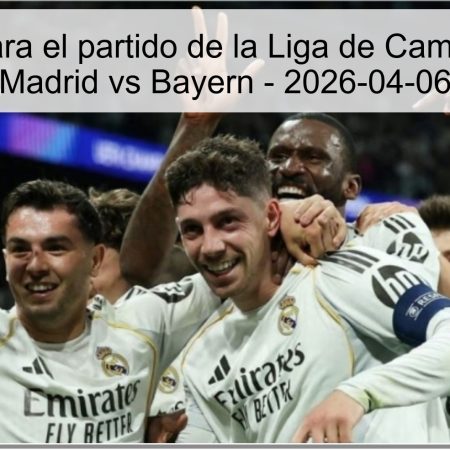 Pronóstico para el partido de la Liga de Campeones: Real Madrid vs Bayern – 2026-04-06