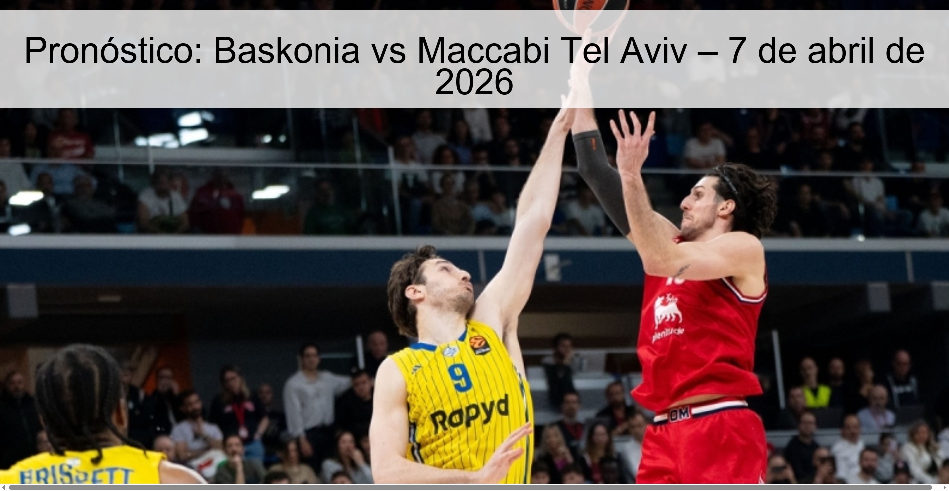 Pronóstico: Baskonia vs Maccabi Tel Aviv – 7 de abril de 2026