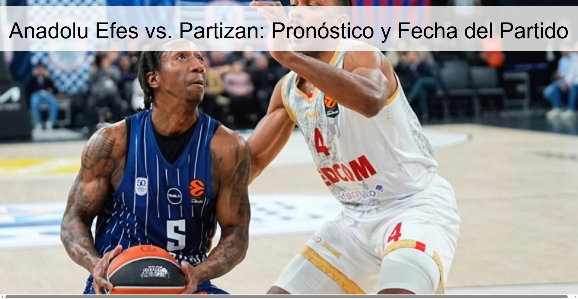Anadolu Efes vs. Partizan: Prediction and Match Date